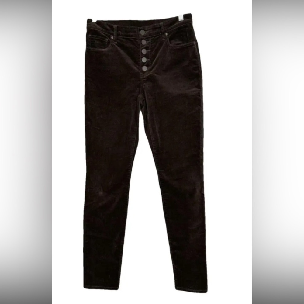 Universal Thread-high-rise, corduroy skinny pants 
( burgundy)